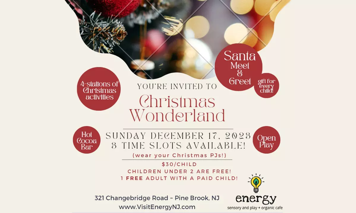 One Child Admission Christmas Wonderland at Energy sensory and play + organic cafe (Up To 43% Off) - Primary Image