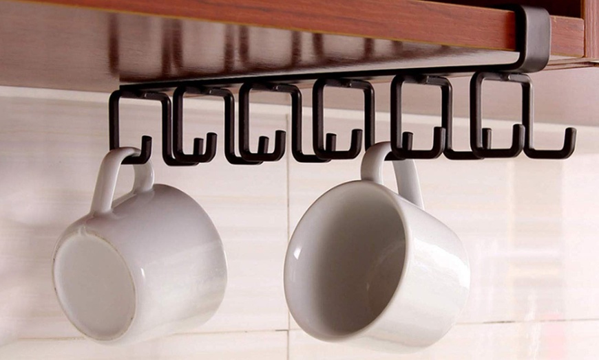 Image 1: Kitchen Storage Rail Hooks