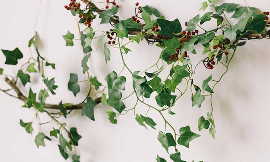 Image 4: 4Pcs Artificial Plants Ivy Vine Hanging Leaf Garland