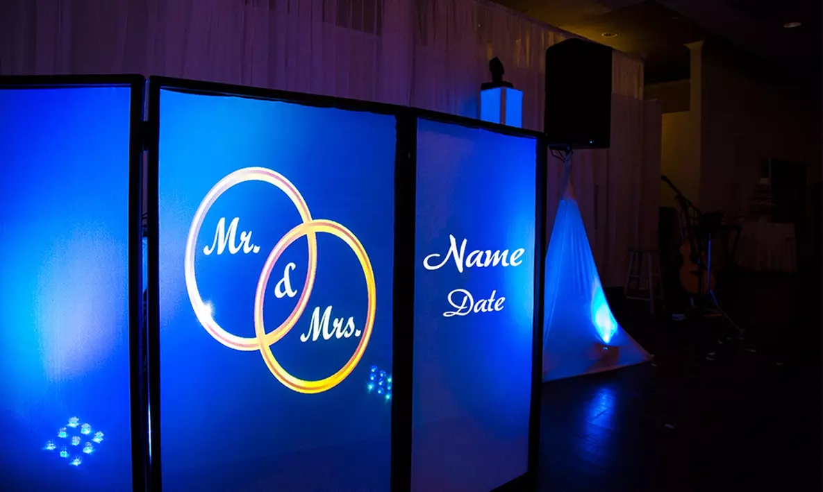 Uplighting or Gobo Package from Boston Wedding DJ (Up to 37% Off). Three Options Available. - Primary Image