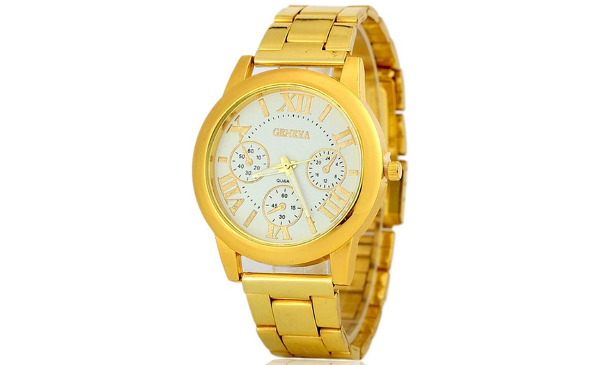 Image 2: Gold Bracelet Strap Watch