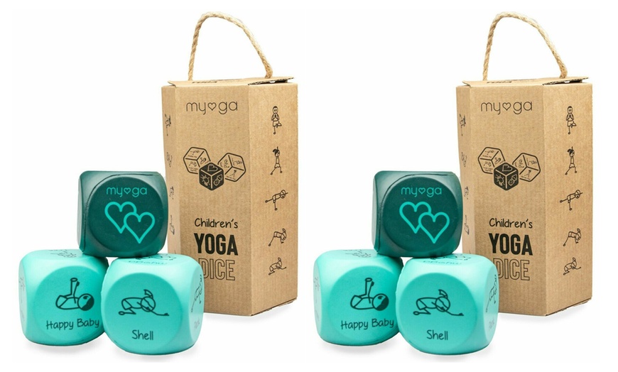 Image 5: One, Two or Four Kids' Exercise Yoga Dice