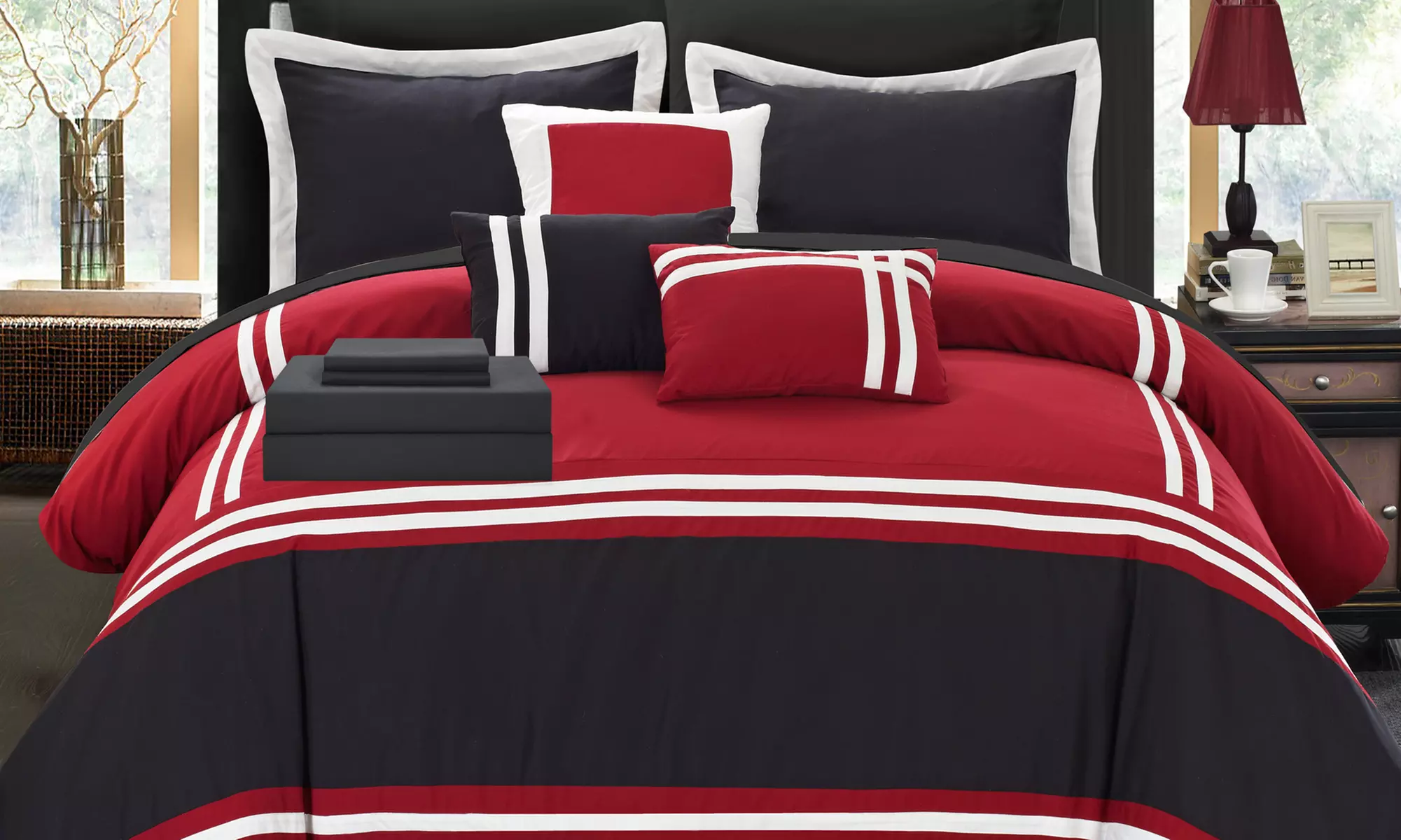 Eleanor Oversized Comforter and Sheet Set (10-Piece) - Second Medium