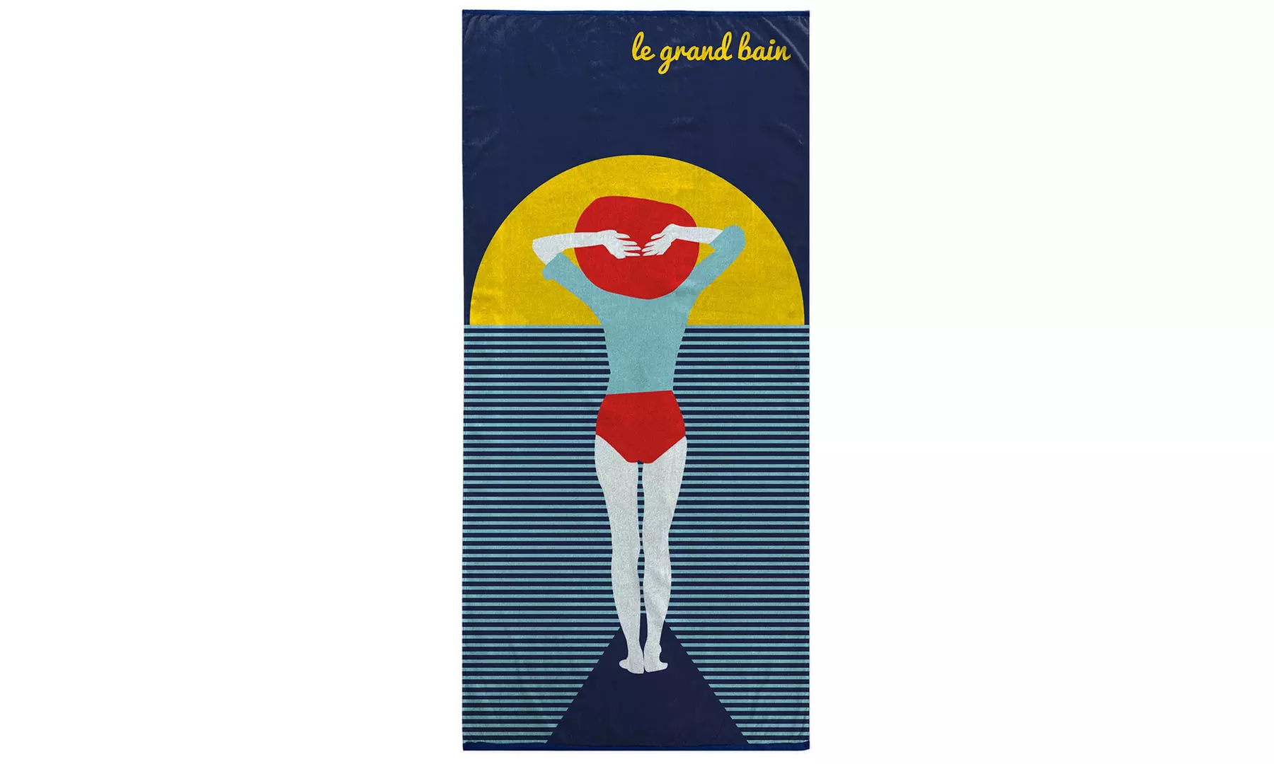 Serviette de plage imprimée Douceur d'intérieur, 70 x 150 cm - Second Medium