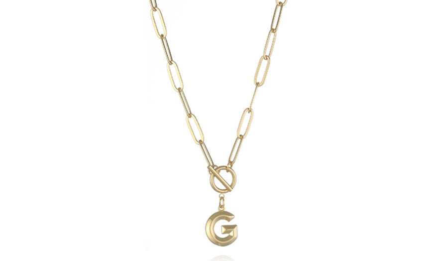 Image 9: Women's Initial A-Z Letter Necklace