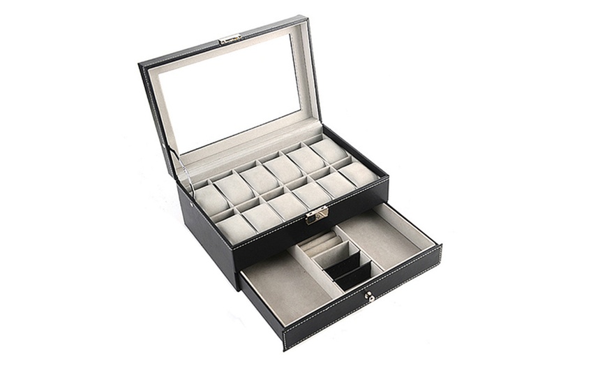 Image 3: 12 or 20-slot watch case