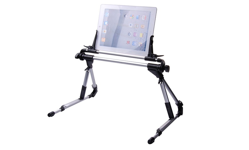 Image 2: Foldable Multi-Angle Tablet Stand