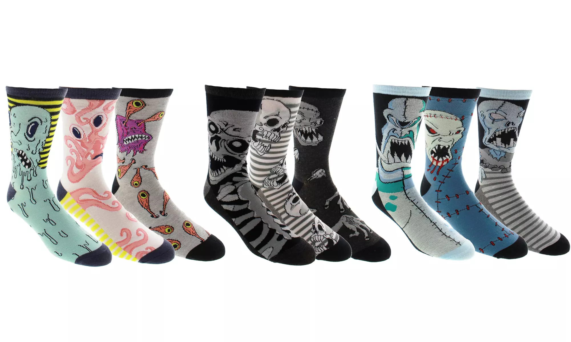 Men's Zombie Socks (9-Pack) - Primary Image