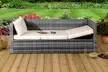 Rattan-Effect Sofa Lounger with Optional Cover - Image 3