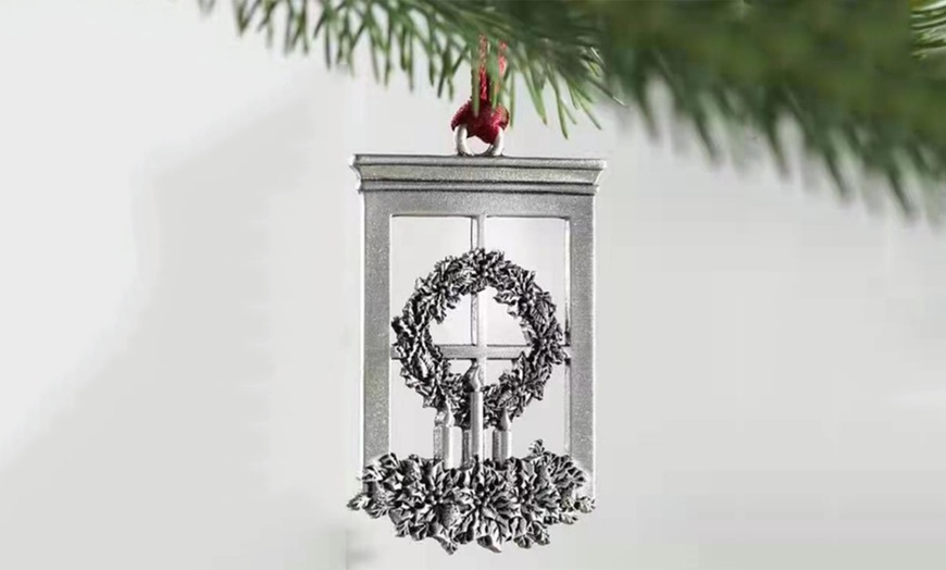 Image 4: Christmas Hanging Metal Ornament Tree Decorations