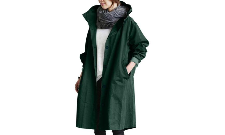 Image 3: Women's Casual Style Long Trench Coat 