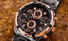 August Steiner Men's Multifunction Bracelet Watch