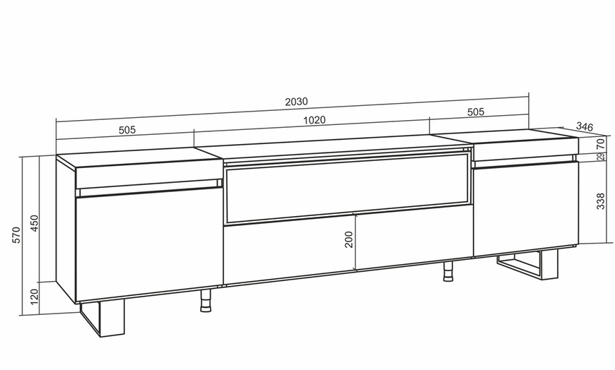 Image 31: Module TV style industriel 