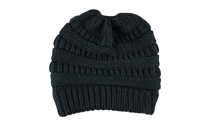 Image 2: Gorro de punto para coleta