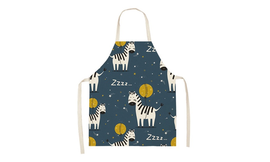 Image 4: Zebra Print Kids Apron