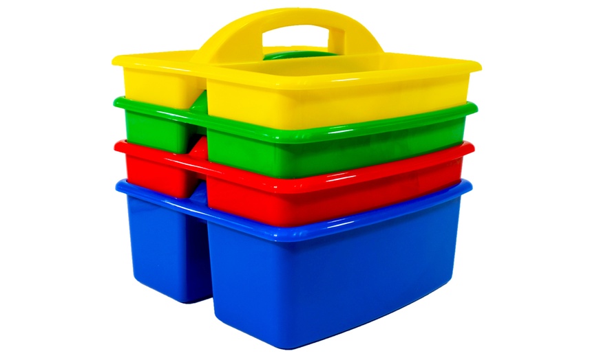 Image 5: Stackable Desktop Storage Caddies