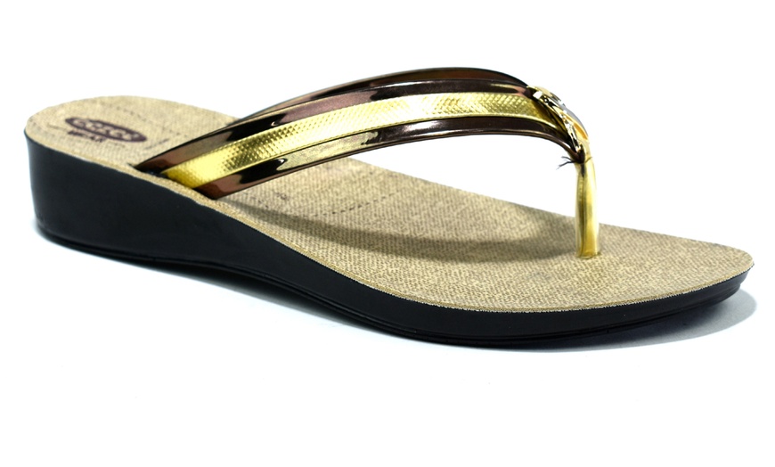 Image 2: Women's Toe Post Sandals