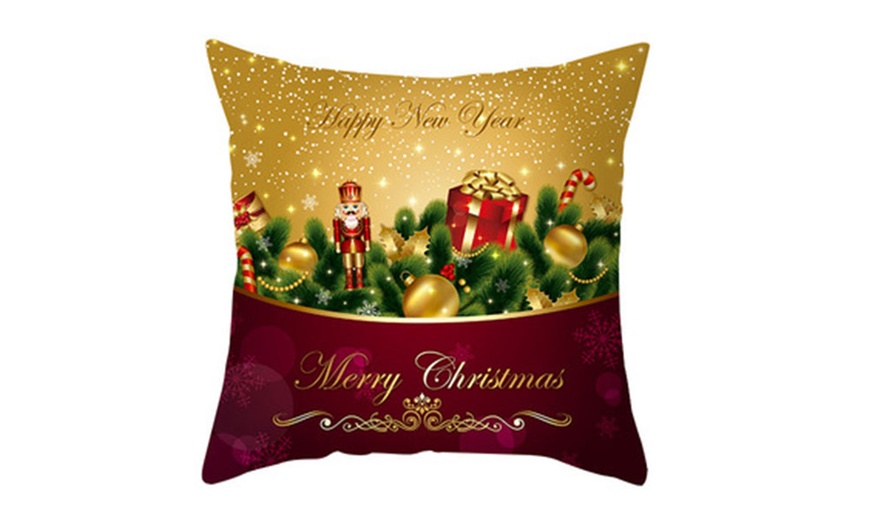 Image 16: One or Two Christmas Decorative Cushion Covers