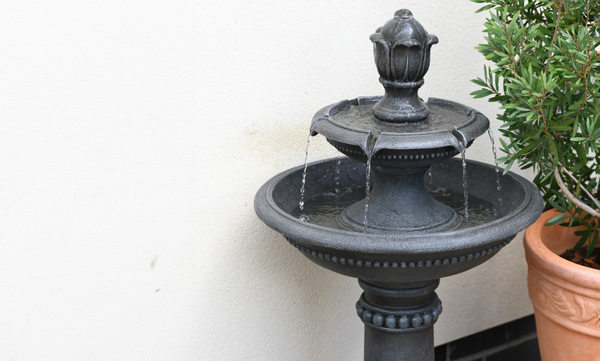 Image 2: Two-Tier Water Fountain Water Feature