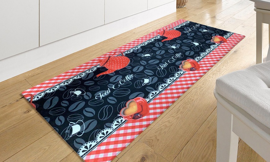 Image 4: Tapis de cuisine de 50 cm de large en polyester