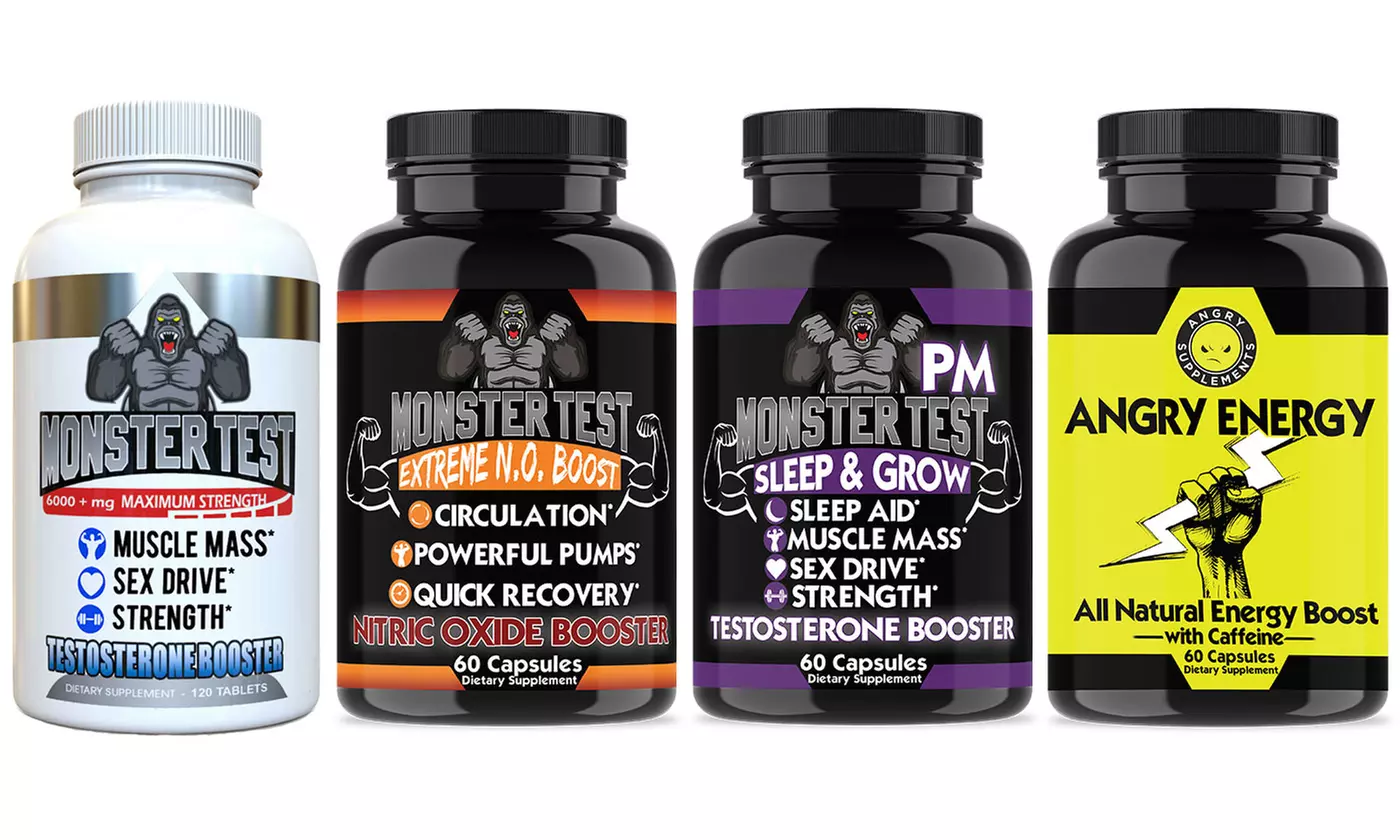 Monster Test Testosterone Booster, N.O Boost, Energy and Sleep Aid - Primary Image