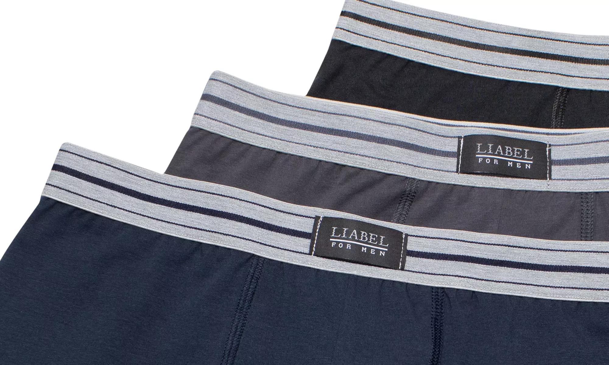 Set da 6 boxer o slip in cotone bielastico Seamless Liabel