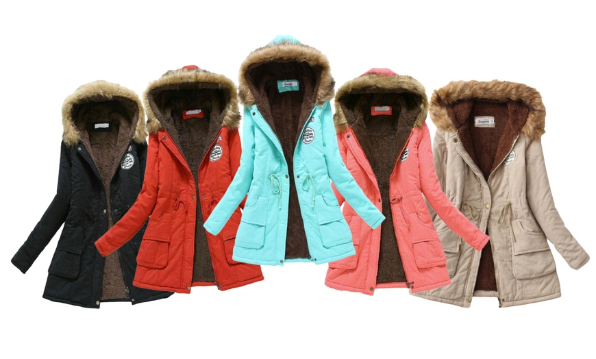 Image 1: Parka femme doublée