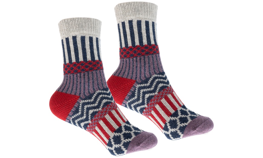 Image 2: Women's Patterned Winter Socks Five-Pack