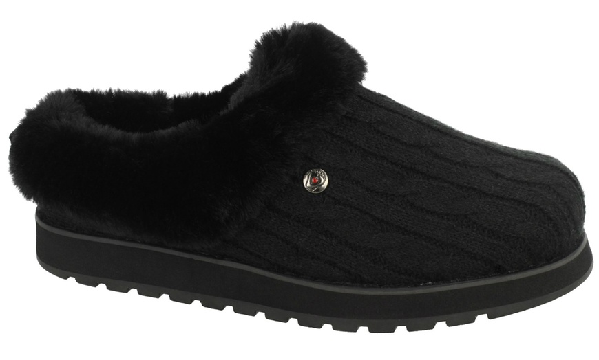 Image 7: Skechers Faux-Fur-Lined Slippers