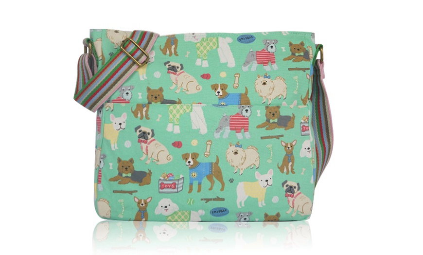 Image 27:  Printed Canvas Cross-Body Bags