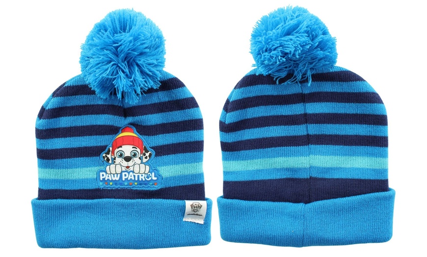 Image 4: Bonnet avec pompon Paw Patrol, Mickey ou Minnie