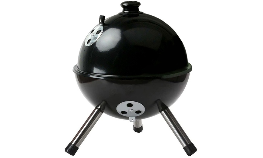 Image 4: AMOS Portable BBQ Charcoal Grill or Kettle BBQ Grill