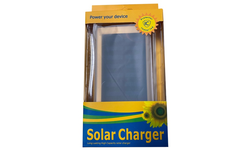 Image 13: Solar Panel Power Bank 10000mAh