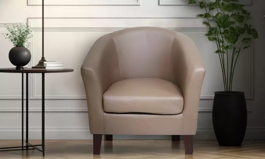 Image 2: Upholstered Accent Chair