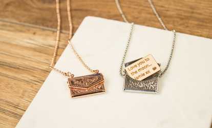 Personalised Envelope Necklace