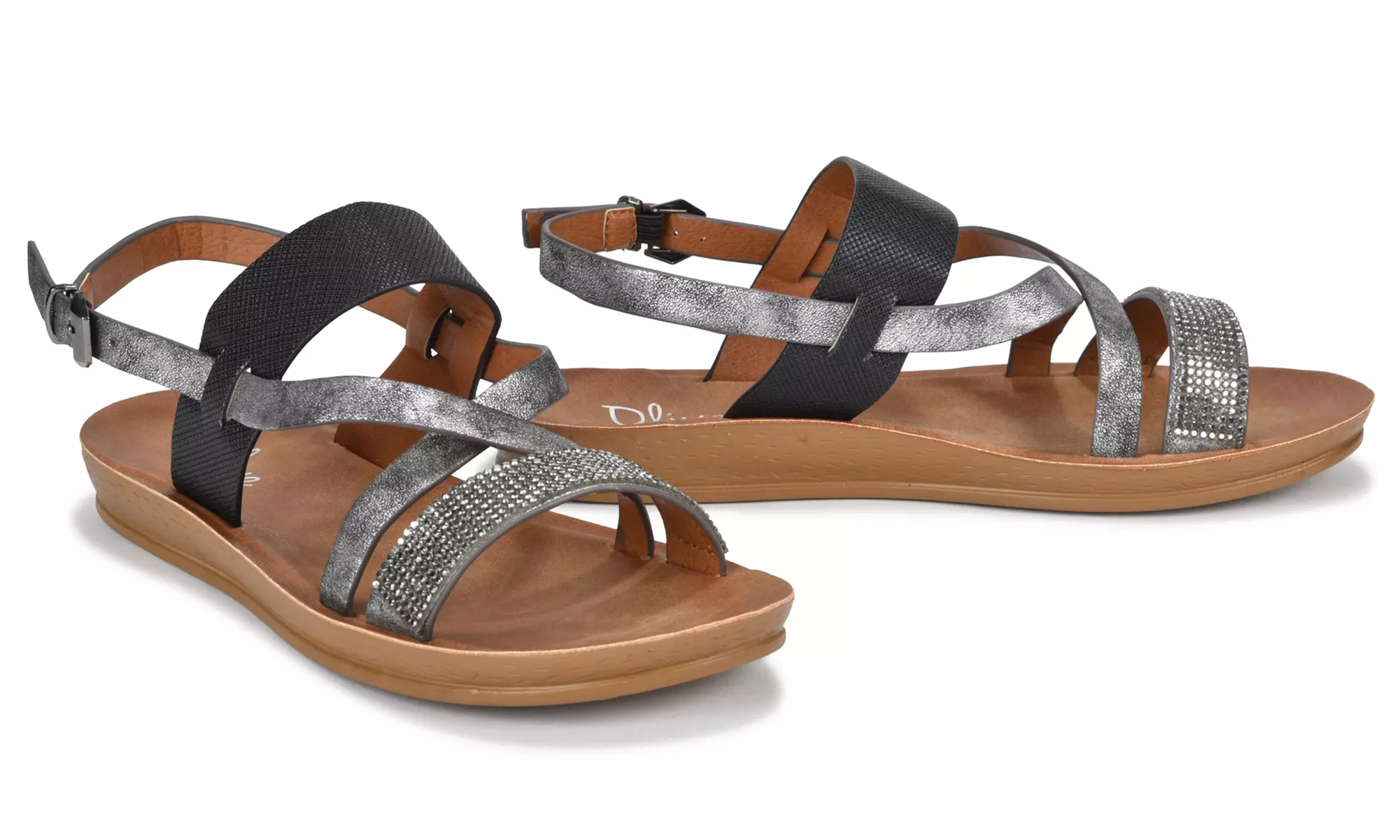 Olive Street Assorted Comfort Flat Sandals | Groupon Exclusive (Size 9) - Primary Image