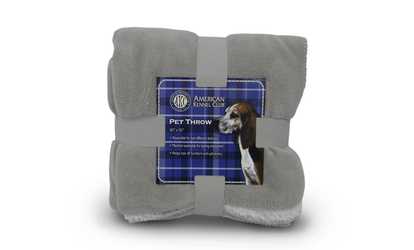 American Kennel Club Plush Pet Throw Blanket