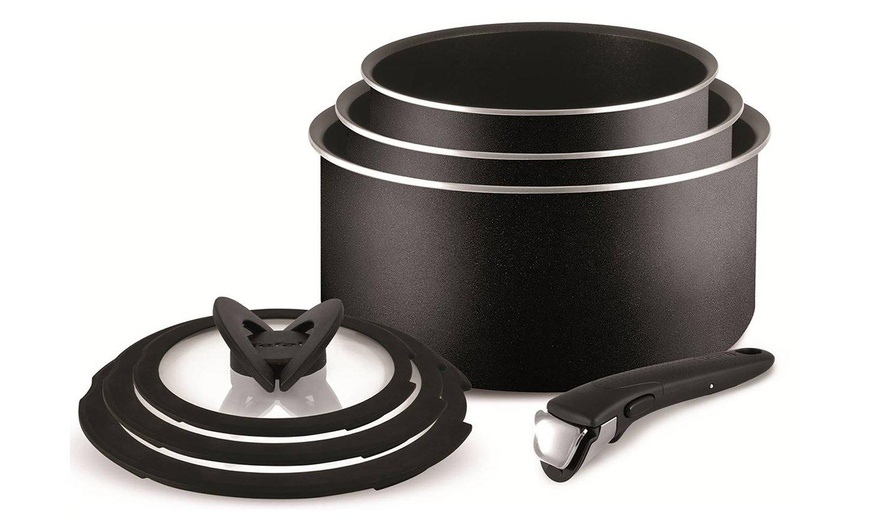 Image 3: Tefal Seven-Piece Saucepan Set