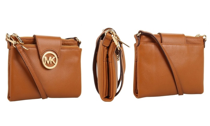 michael kors fulton crossbody orange