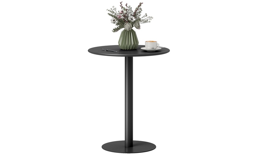 Image 8: HomCom Round Dining Table 