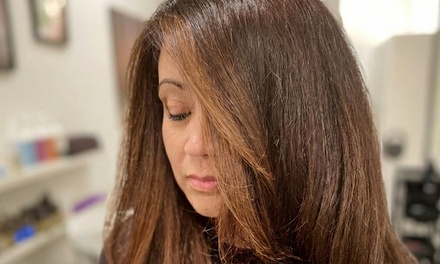 Hair Gloss & Blowdry - Royal Salon Organic Care LLC