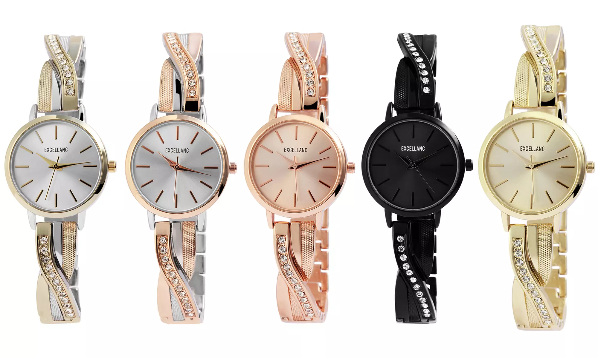 1 ou 2 montres analogiques pour femme de la marque Excellanc, coloris au choix - Primary Image