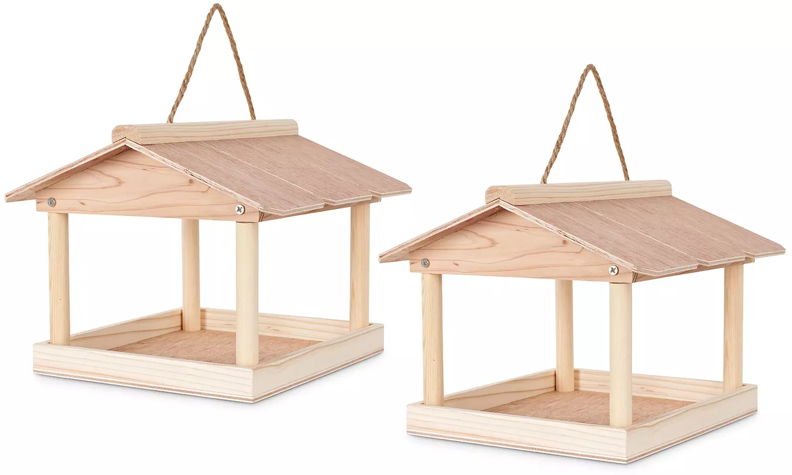 One or Two Wooden Hanging Bird Tables - Second Medium
