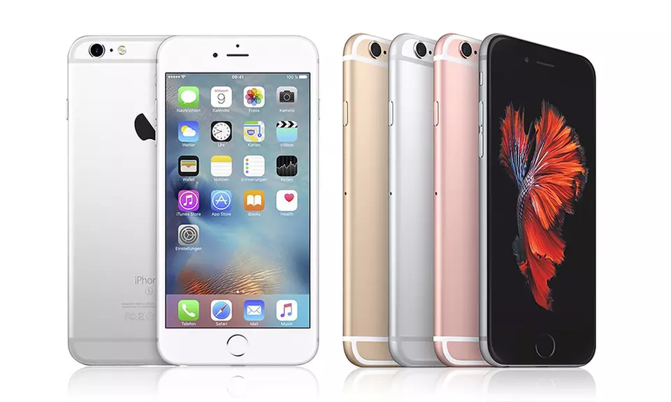 Apple iPhone 6s, 6s Plus: MFi Certified Lightning Cable, GSM Unlocked, Refurbished – Not Compatible with Sprint or Verizon - Primary Image