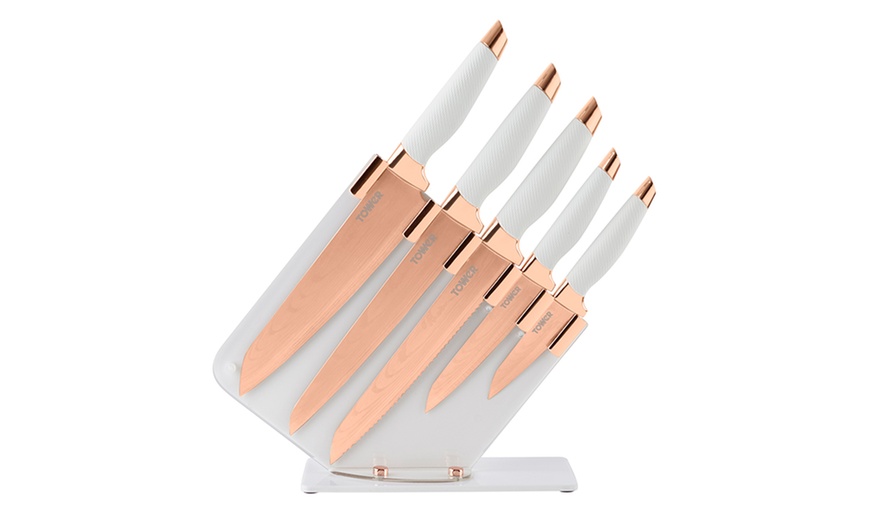 Image 15: Tower Five-Piece Knife Set