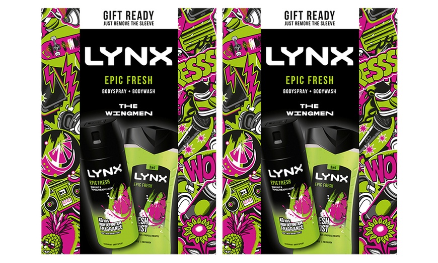 Image 2: Lynx Epic Fresh The Wingmen Body Spray and Wash Duo Gift Set for Him