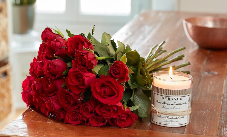 Image 2: Un bouquet de roses avec option sur Les Fleurs de Nicolas