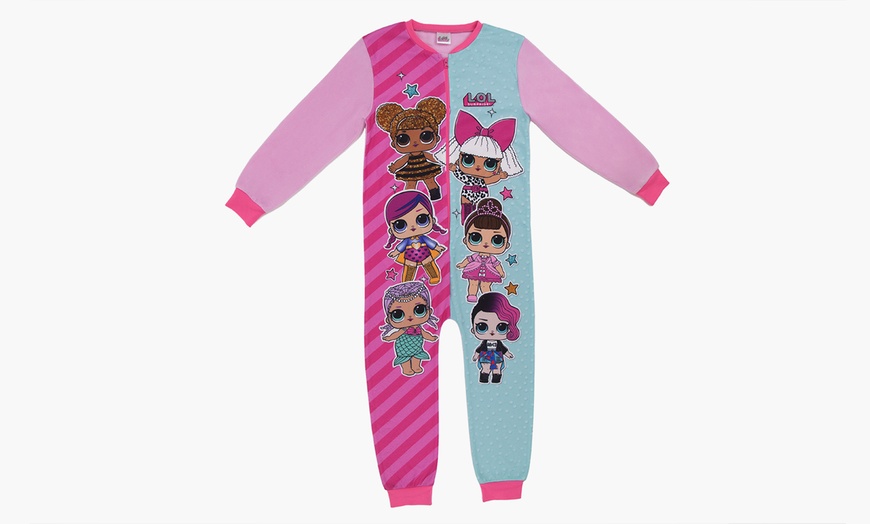 Image 2: Girls' Micro-Fleece Character Onesie