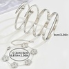 Image 6: Women’s 5-Piece Stainless Steel Cuff and Chain Bracelet Set