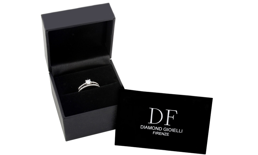 Image 4: Anello Eternity con cristalli